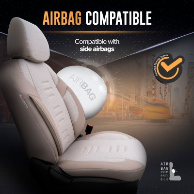 Stoelhoezenset 'Throne' Crème