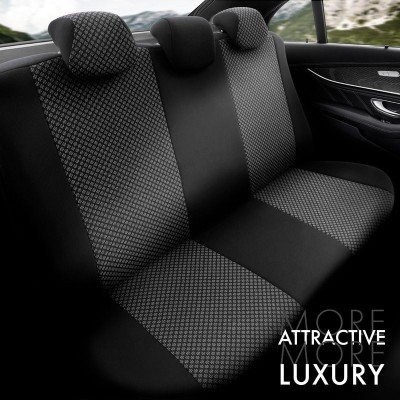 Stoelhoezenset 'Attraction' Zwart/Grijs