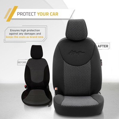 Stoelhoezenset 'Attraction' Zwart/Grijs