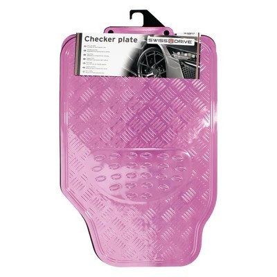 Mattenset -Alu look- rose 4 stuks