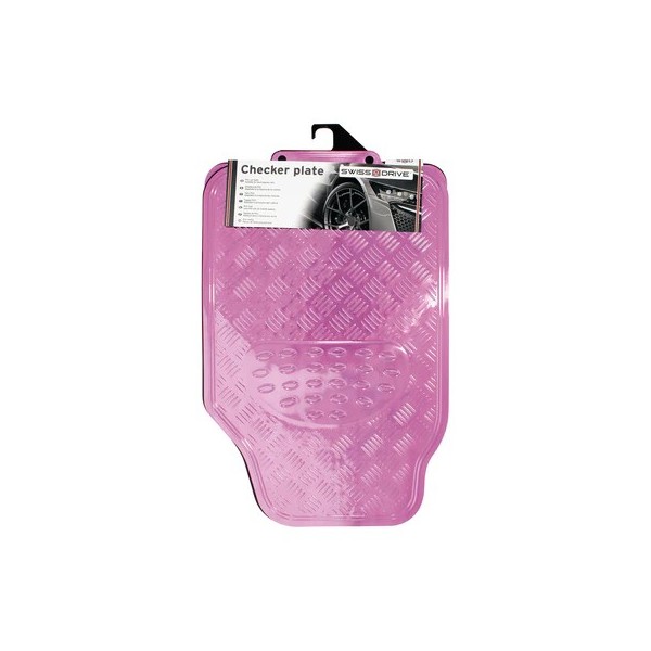 Mattenset -Alu look- rose 4 stuks