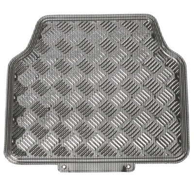 Mattenset -Alu look- carbon 4 stuks