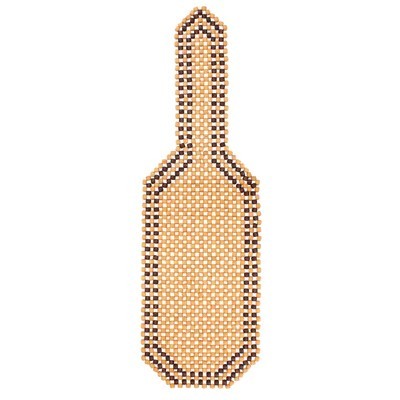 Houten kralen autostoel mat