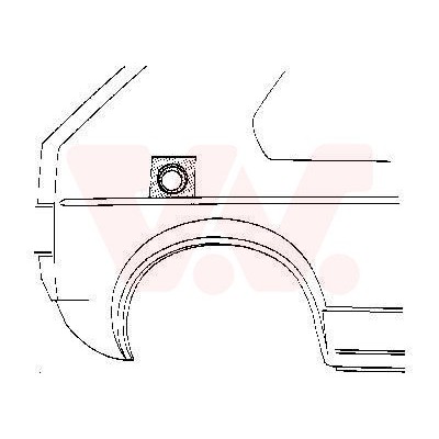 Tankopeningplaat Golf I Buitenste deel