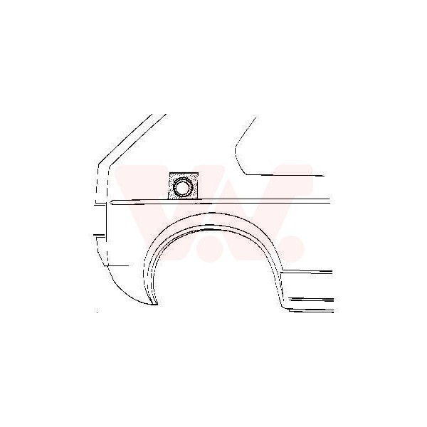 Tankopeningplaat Golf I Buitenste deel