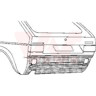 Achter onderpaneel Golf I