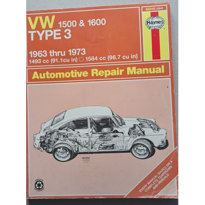 VW 1500 & 1600 Repair Manuel