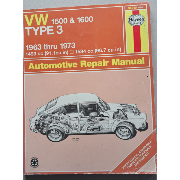 VW 1500 & 1600 Repair Manuel