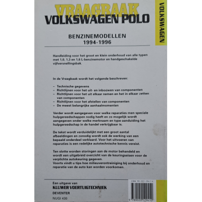 Volkswagen Polo 1994 t/ 1996 Autovraagbaak